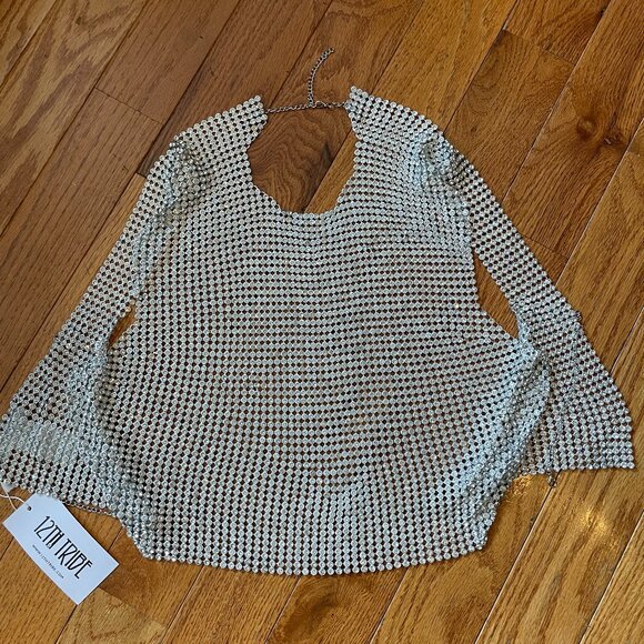 Gem Silver Rhinestone Tank - Picture 2 of 3